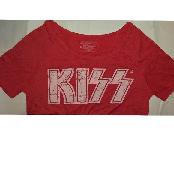 KISS Logo 79 Live Nation metal rock Official Oversized T-Shirt L runs big NWT - Picture 3 of 5